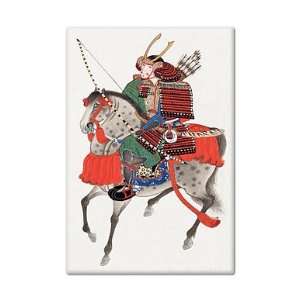    Samurai on Horseback Yabusame Fridge Magnet: Everything Else