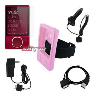   Cover+Protector+Wall+Car Charger+USB Cable for Microsoft Zune 80 120GB
