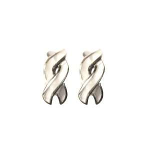  apop nyc Ribbons Sterling Silver Braided Mother of Pearl 