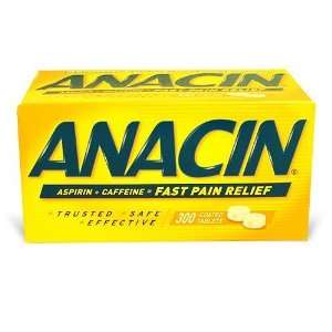 Anacin Fast Pain Relief Pain Reducer Aspirin Tablet   300 Ea (Pack of 
