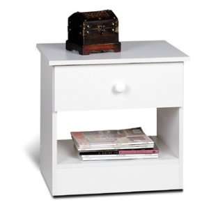 White Edenvale Nightstand   Prepac WHD 2020 1 