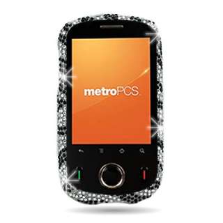 Bling Silver Zebra Case For MetroPCS Huawei M835 Phone  
