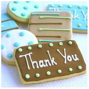 Thank You: Square and Circle Cookies: Kitchen & Dining