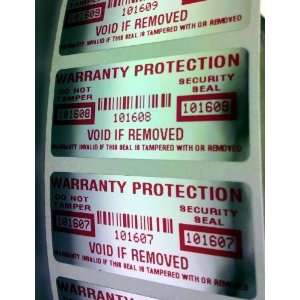  5000 WARRANTY PROTECTION VOID SECURITY LABELS SEALS RED 