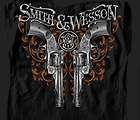 Smith and Wesson Filigree Guns BLACK Adult T shirt