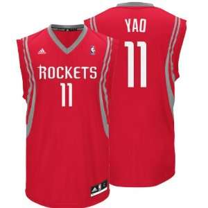 Yao Ming Red Adidas Revolution 30 NBA Replica Houston Rockets Youth 