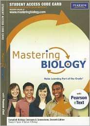 MasteringBiology with Pearson eText Student Access Code Card for 