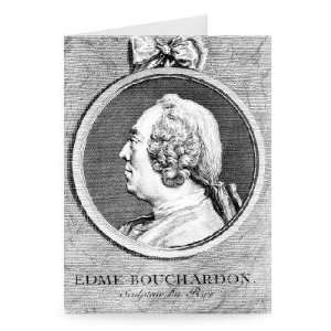 Edme Bouchardon (engraving) by Charles..   Greeting Card 