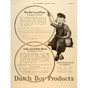   Ad Dutch Boy Lead Paint Solder Cleveland Babbitt   Original Print Ad