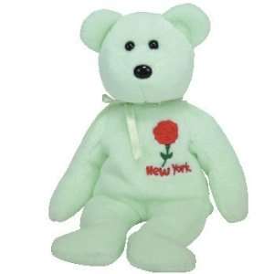   TY Beanie Baby   NEW YORK ROSE the Bear (Show Exclusive): Toys & Games