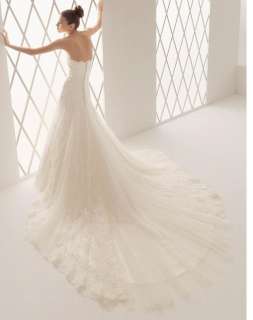 Gorgeous Custom made Lace Wedding Dress 2012 Bridal Gown Court Train 