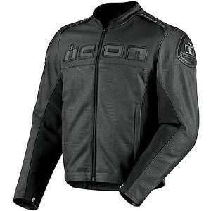 Icon Accelerant Perf Mens Leather Street Racing Motorcycle Jacket 