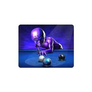   Brand New Alien Mouse Pad Playing Pool with Planets 