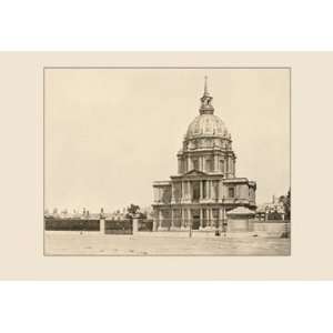  Hotel des Invalides 12X18 Art Paper with Gold Frame: Home 