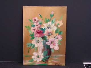 De Young Oil Painting Listed Amer Artist NYC Floral  