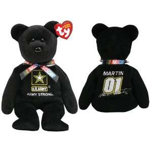  Ty NASCAR Beanie Baby Bear Mark Martin #01: Toys & Games
