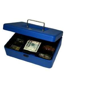    Helix Cash Box, 8 Inches, Blue, Blue (81010): Office Products