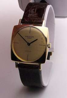 18K Thin Cushion Shaped Patek Philippe Mans Wristwatch Ref. 3523/1 18 