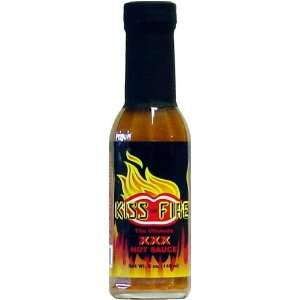Kiss of Fire Hot Sauce, 5 fl oz:  Grocery & Gourmet Food