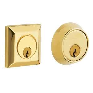   8255031 Unlacquered Brass Squared Double Cylinder Deadbolt 8255