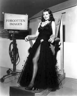 RITA HAYWORTH 1940s FASHION EVENING DRESS PHOTOGRAPH  