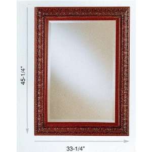  45 Antique Finish Frame Bevelled Wall Mirror By Coaster 