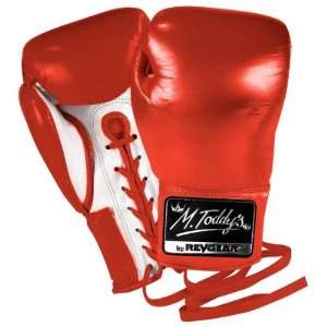   Triple Threat Mexican Style Lace Up Boxing Fight Gloves (Size=10oz
