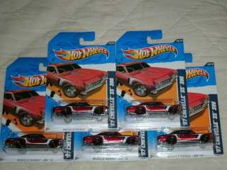 2012 Hot Wheels Lot Of 5 67 Chevelle SS 396  