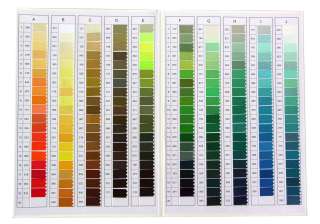 YKK MASTER COLOR CARD  400+ colors  for all YKK ZIPPERS  