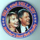 1997 BILL HILLARY CLINTON AL TIPPER GORE PIN PINBACK BUTTON 632 