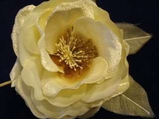 Velvet Millinery Flower Hat Y88 Yellow Rose Spectacular  
