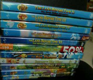 11 vol LAND BEFORE TIME 2 3 4 5 6 7 8 9 10 12 13 DVD  