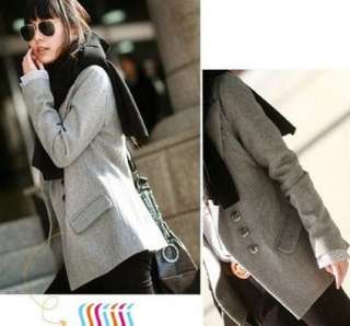  Wool Quality Stylish Lined Japan Gray Jacket M  