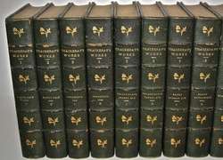 THACKERAYs Complete Works!! LEATHER Set. 25 VOLUMES!!  