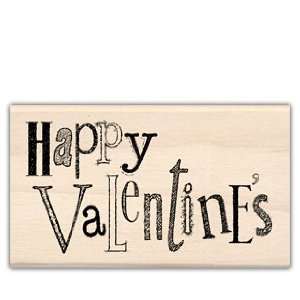  Happy Valentines Wood Mounted Rubber Stamp: Arts, Crafts 