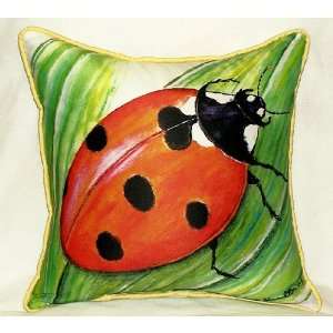  Ladybug Indoor Outdoor Pillow: Home & Kitchen