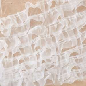  28cm Wide Multi Layer Cake Style White Ribbon Soft Lace 
