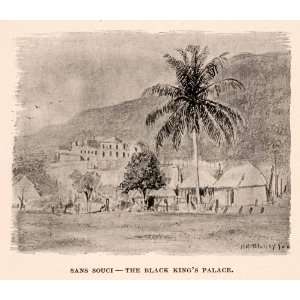  1893 Halftone Print Sans Souci Palace Milot Haiti King 