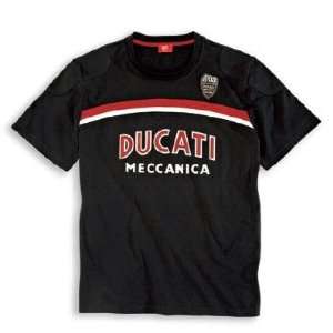  Ducati   Mens Meccanica 11 Short Sleeved T Shirt Black   L 