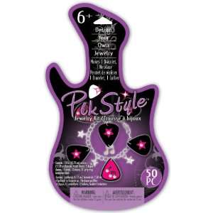  Pik Style Jewelry Kit Rock Star Pink Stars Arts, Crafts 