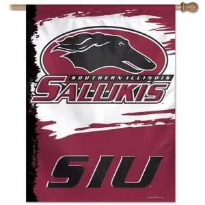 : Southern Illinois Salukis Flag   Vertical 27X37 Outdoor House Flag 