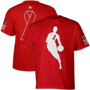  Adidas Nba Logo Aids Awareness T Shirt Small Sports 