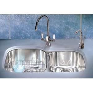 Franke RXX160 Undermount Double Bowl Kitchen Sink w/ Integral Ledge