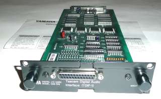Yamaha CD8 TDII Tascam digital audio interface i/o (TDIF 1)  