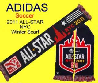 New ADIDAS Soccer MLS All Star SCARF NYC 2011 Dynamo Sounders 