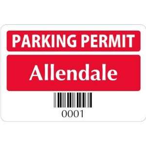  Parking Labels with Barcodes   Design WindowCling Clear 