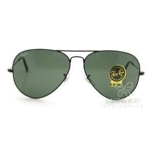  Ray Ban RB3026 L2821 Large Aviator/Black Frame/G 15 XLT Lens 