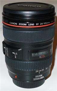 EXCELLENT Canon Zoom Wide   Telephoto EF 24 105mm f/4L IS USM Lens 