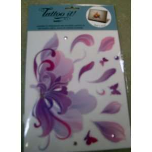   ER13886 Jeweled Purple Flower And Butterfly Stickers: Everything Else