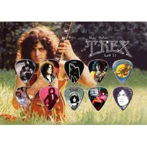  Marc Bolan T Rex Guitar Pick Display   Premium Celluloid 